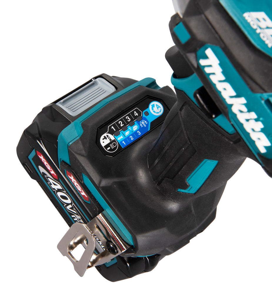 Makita Akku-Schlagschrauber 40V max – bürstenlos, LED, XPT & Set mit 2 Akkus 2,5 Ah + Ladegerät - TD001GD201