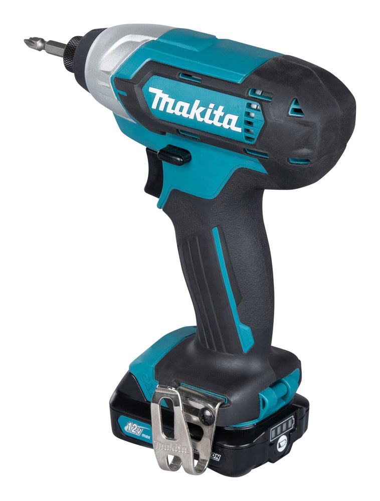 Makita Akku-Schlagschrauber – 110 Nm Drehmoment, kompakt, LED & 1/4" Schnellbefestigung - TD110DSMJ