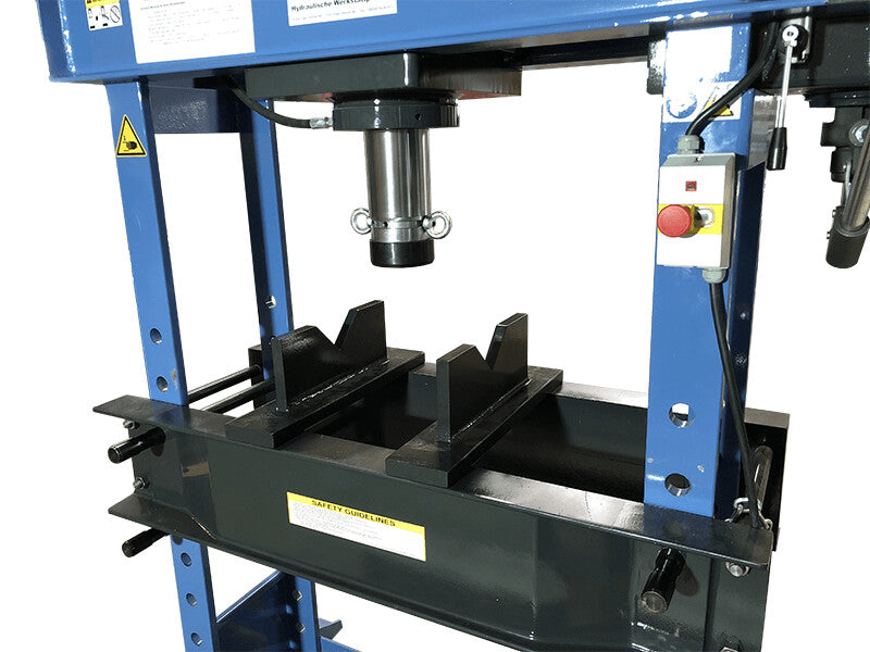 Tigermetal Prismenblöcke für 100t Werkstattpresse – 90° Keilnut, passend für Tigermetal TMWH100 - TM00008