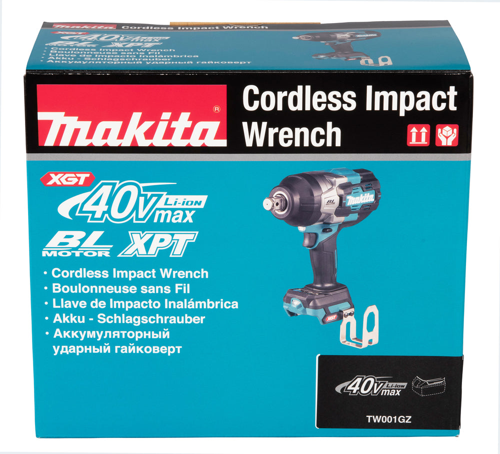 Makita Akku-Schlagschrauber – bürstenlos, 4-stufig, Auto-Stopp & Doppel-LED (ohne Akku & Ladegerät) - TW001GZ