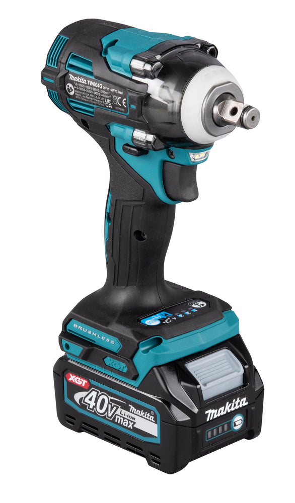 Makita Akku-Schlagschrauber 1/2" – 4-stufige Leistung, Auto-Stopp & Profi-Doppel-LED - TW004GD201