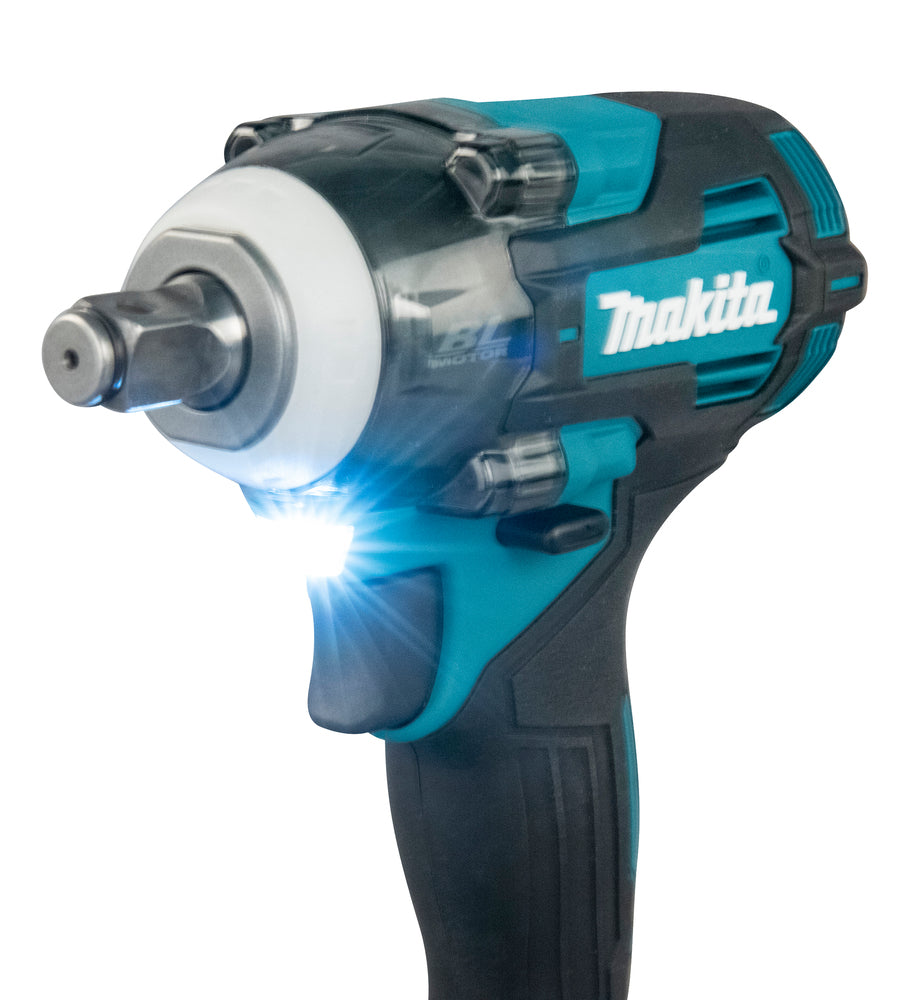 Makita Akku-Schlagschrauber 1/2" – 4-stufige Leistung, Auto-Stopp & Profi-Doppel-LED - TW004GD201