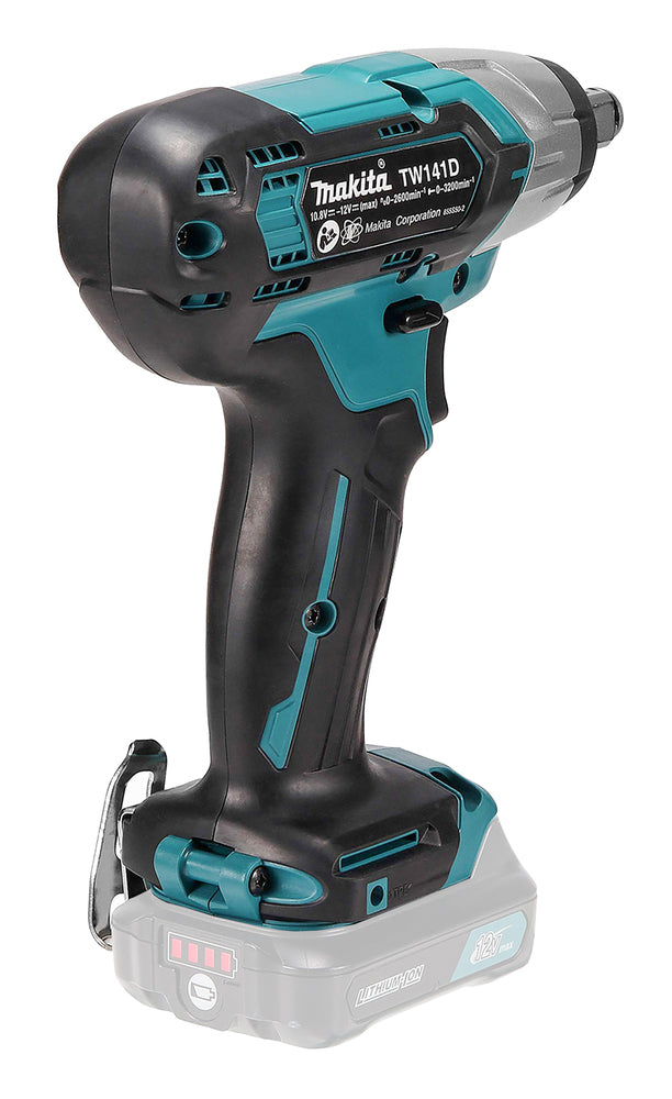 Makita Akku-Schlagschrauber 12V max – kompakt, 145 Nm, 1/2" Aufnahme & LED - TW141DZ