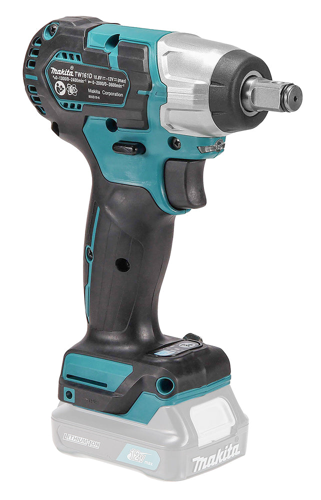 Makita Akku-Schlagschrauber 12V max – kompakt, 165 Nm, 1/2" Aufnahme & LED - TW161DZ