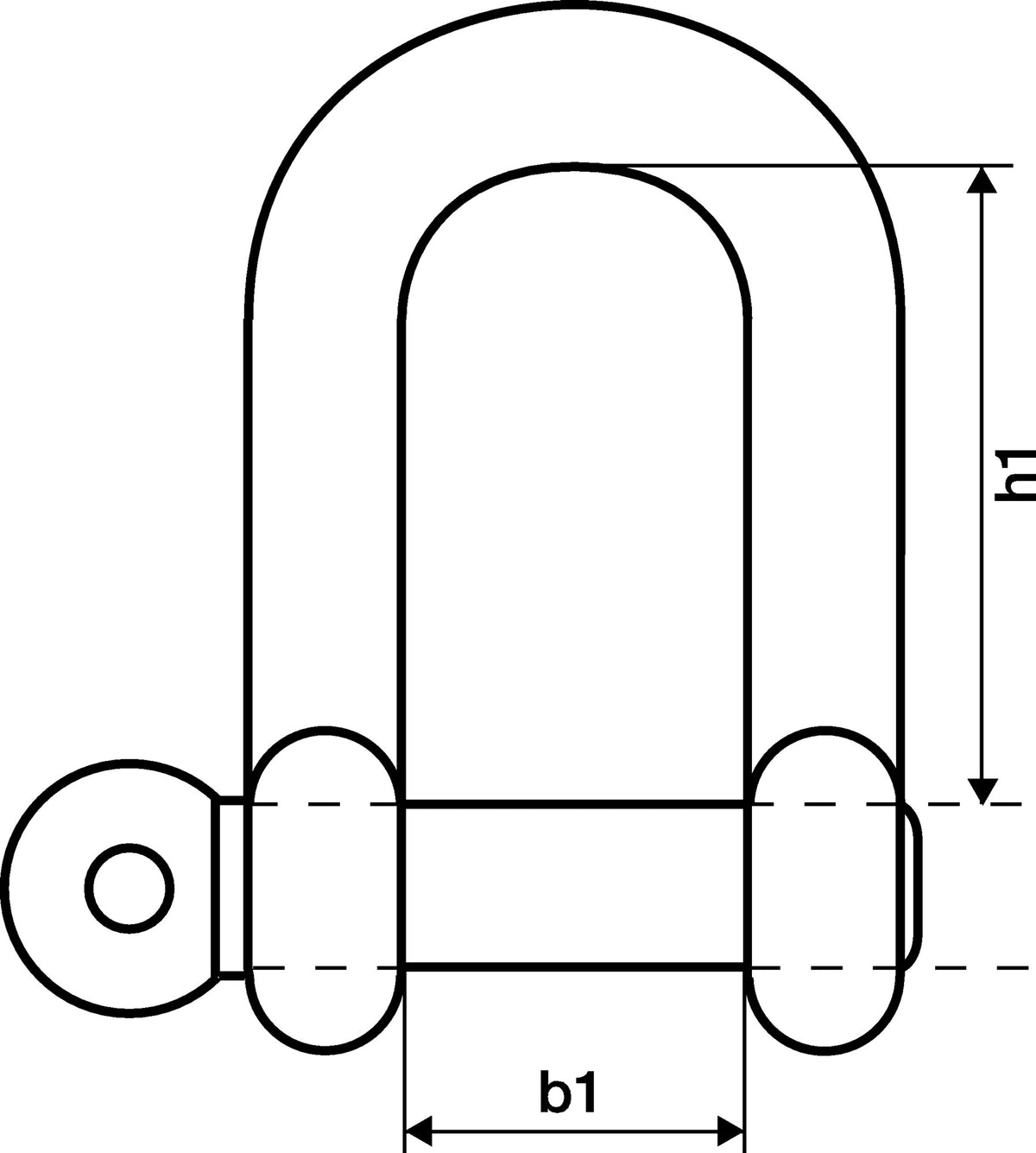 Kleinsorge Schäkel 5mm Bügel/Bolzen, gerade Form, Tragkraft 80kg, VE 50 Stück