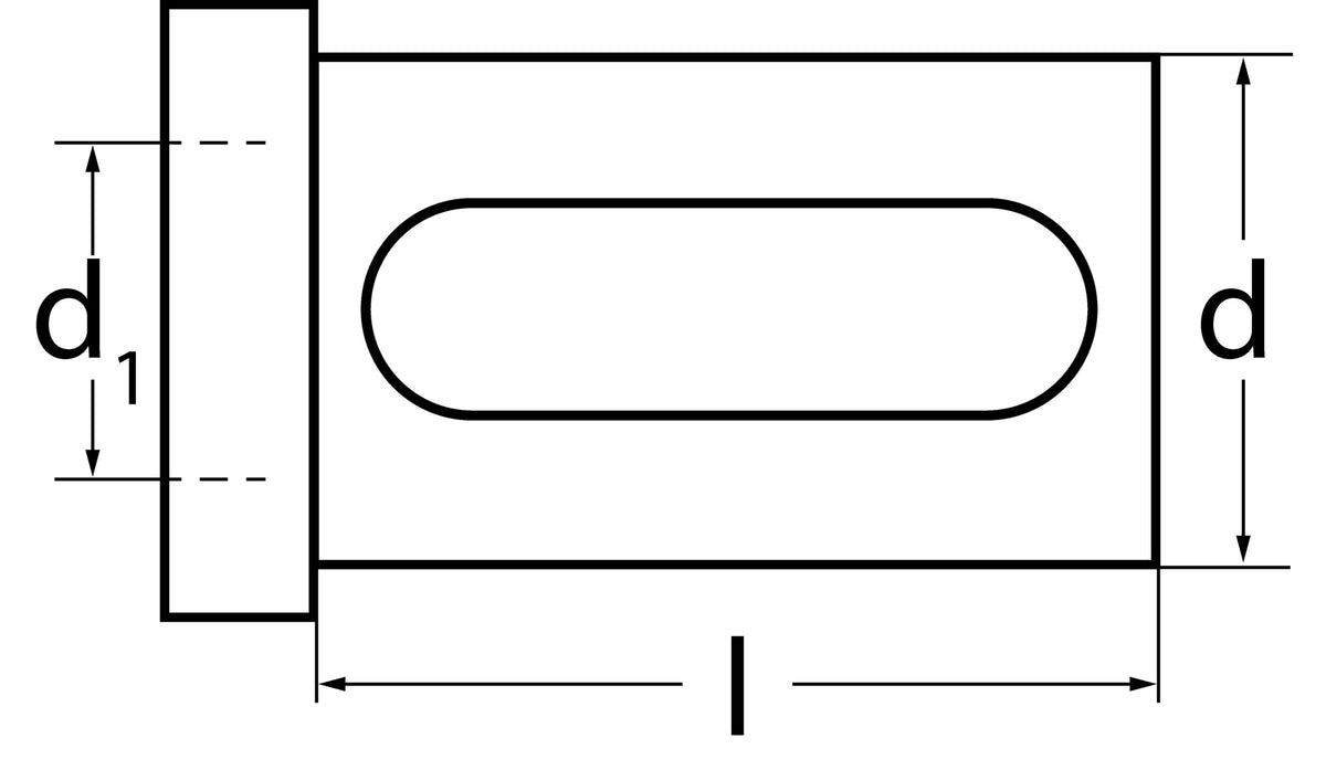 TECWERK Reduzierbuchse Form 1 – Bohrdurchmesser 6 mm, Außendurchmesser 25 mm, Einspannlänge 46 mm