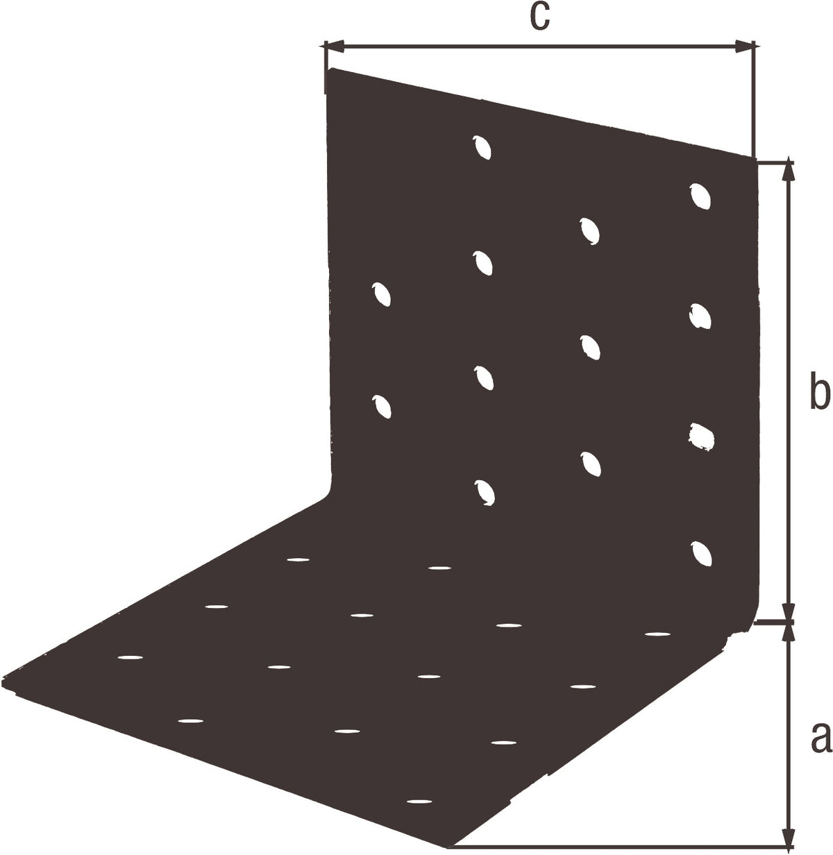 GAH Lochplattenwinkel ETA-08/0165 80x80x2,5 mm Stahl verzinkt schwarz kunststoffbeschichtet 25 Stück
