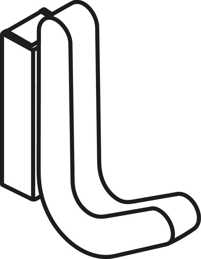 HEWI Einzelhaken Serie 477 senfgelb – Elastischer Mantelhaken aus TPU mit matter Oberfläche