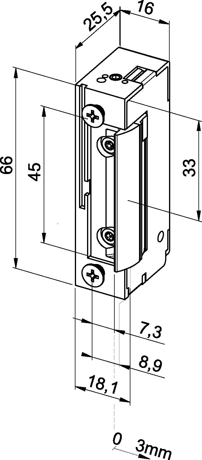 ASSA ABLOY Elektrotüröffner 118 FS 10-24 V AC/DC DIN L/R – Feuer- und Rauchschutz