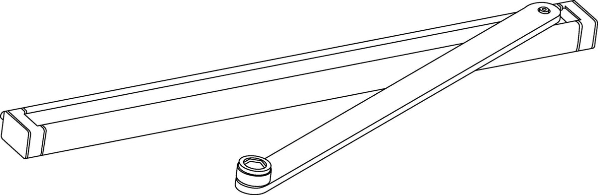 GEZE Gleitschiene ECturn BG mechanisch silber für Drehflügelantrieb ECturn