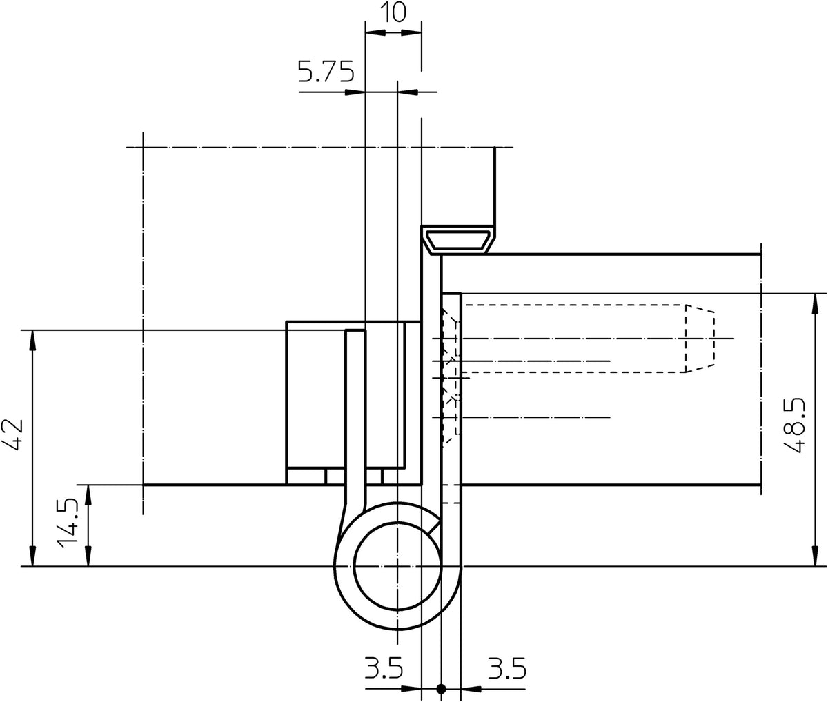 SIMONSWERK Objektband VARIANT VX 7729/160 – 200 kg, 22,5 mm, DIN L/R