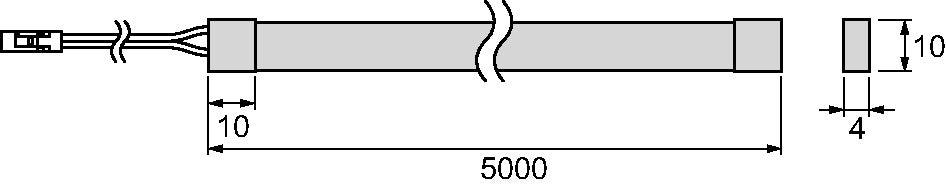 L&S LED Band Octopus warmweiß 24 V 10 W/m 5000 mm IP67 flexibel
