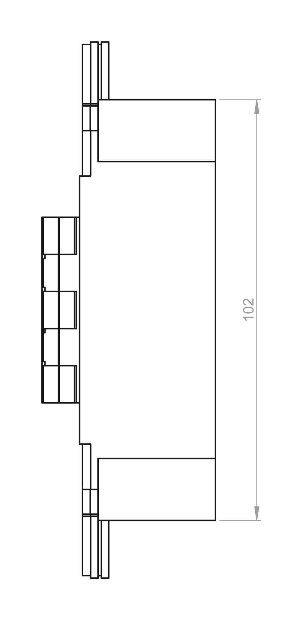 BSW Verdecktliegendes Objektband Hide 3D130-80, 80 kg, 180°, vernickelt glänzend