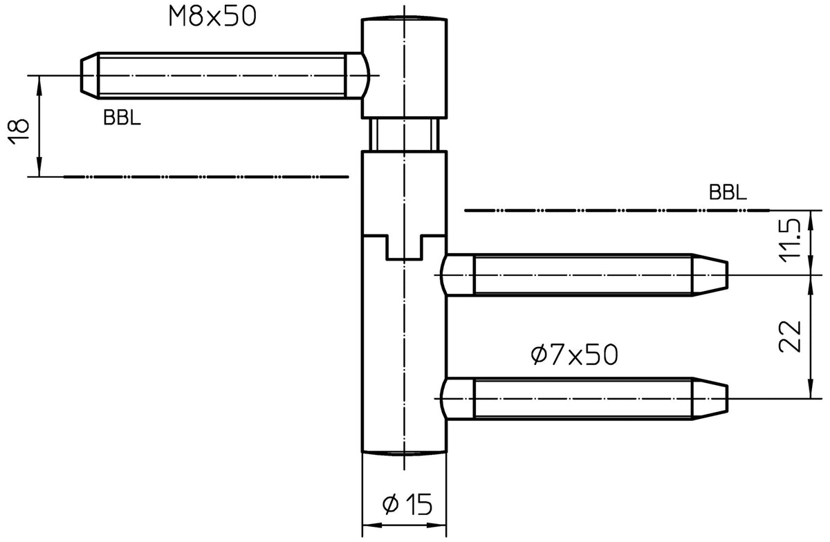 SIMONSWERK Einbohrband steigend V 5450 vernickelt 40 kg DIN rechts für Holztüren