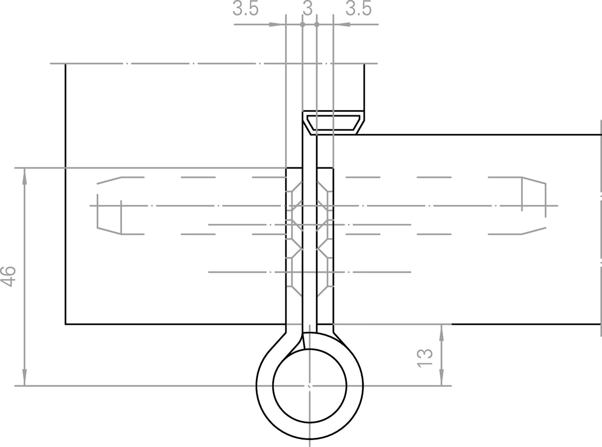 SIMONSWERK Objektband VARIANT VN 2929/160 – 160 kg, 22,5 mm, DIN L/R, Stahl