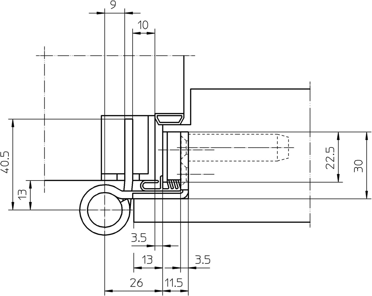 SIMONSWERK Objektband VARIANT VX 7939/160 FD Edelstahl matt 200 kg für gefälzte Türen