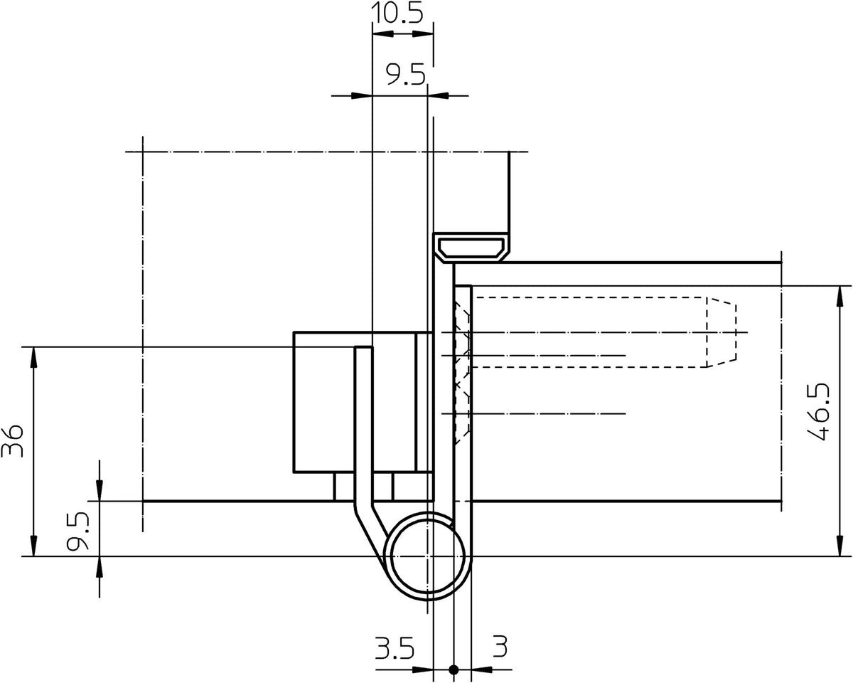 SIMONSWERK Objektband VARIANT VX 7729/160 Planum – 160 kg, 15 mm, DIN L/R, verchromt