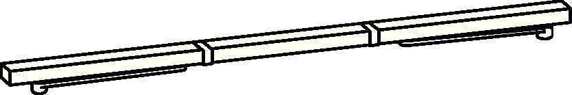 dormakaba Gleitschiene GSR/VL für TS 93 B – Schließfolgeregler weiß 9016, Bandseite, 2500–3200 mm
