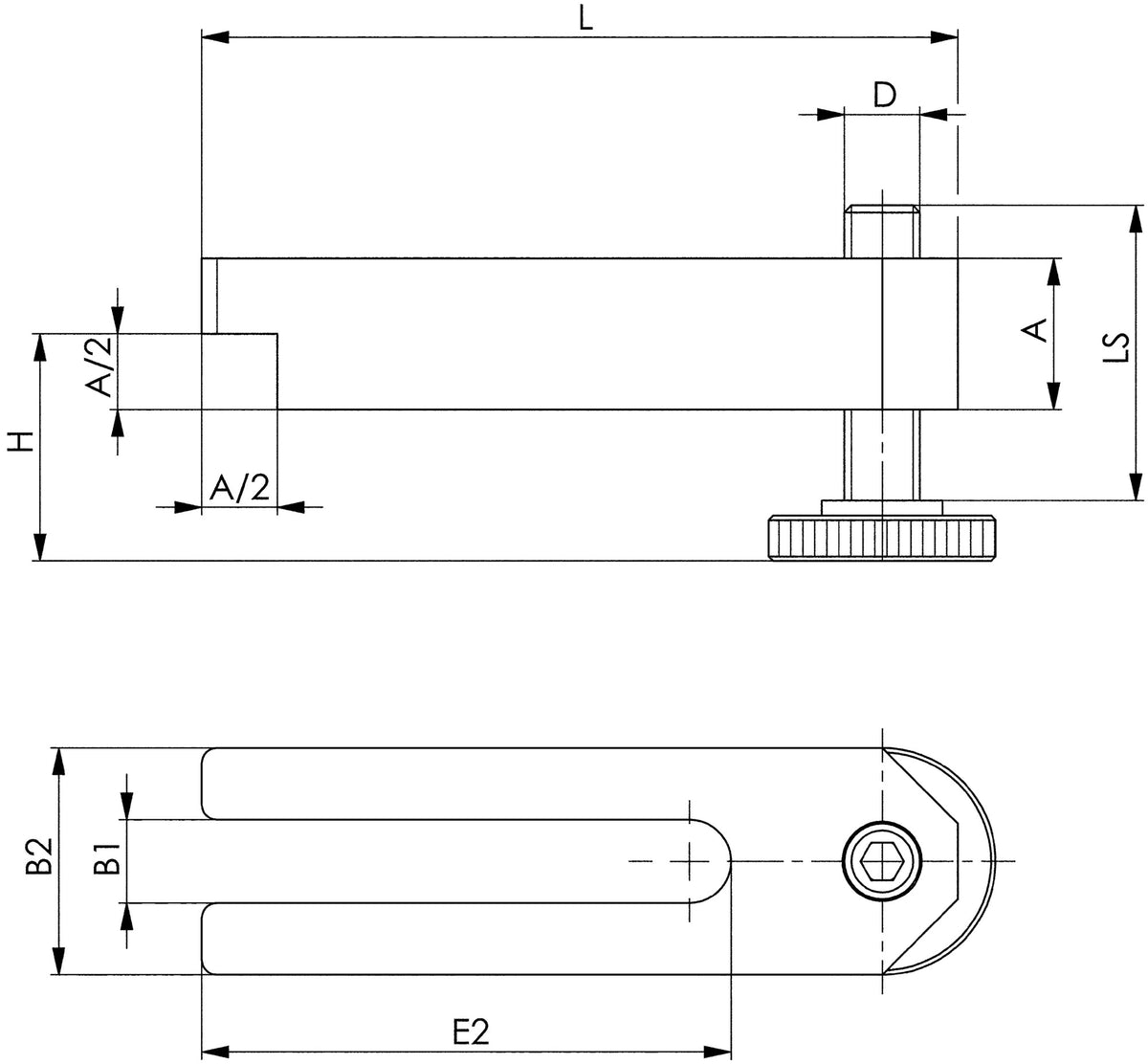 AMF Spanneisen Nr. 6315V für T-Nut 10 mm, Länge 100 mm, abgesetzt