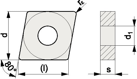 PROMAT Wendeschneidplatte CNKG 120404-AL für Aluminiumbearbeitung