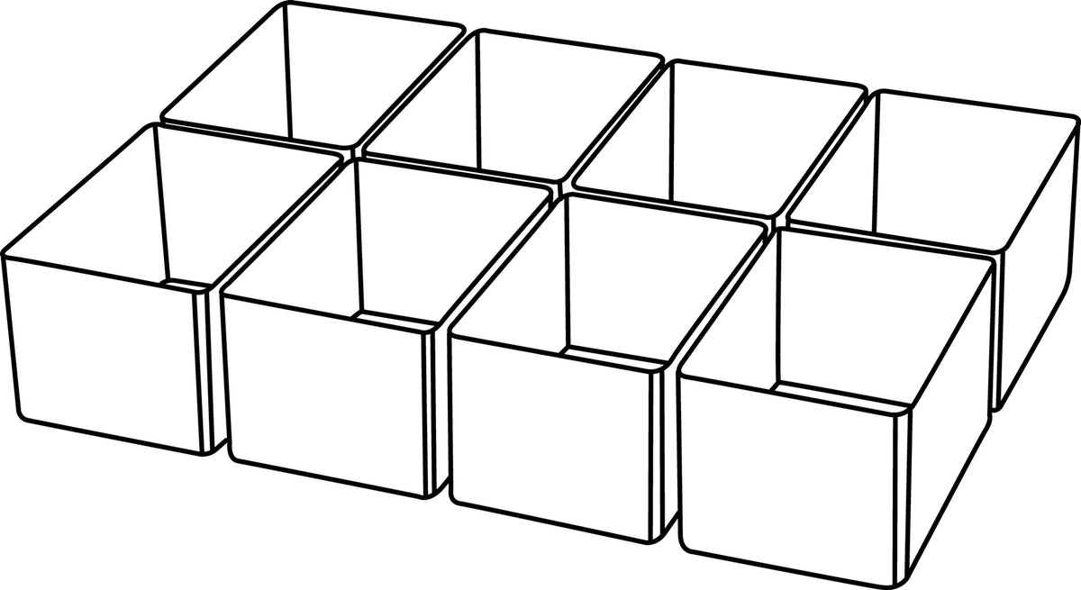 RAACO Einteilungset A 9-3 6-teilig – Transparente Ordnung für Werkzeugkoffer & Sortimentskästen