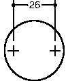 HEWI Einzelhaken 801.90.010 – Wandhaken in Rubinrot, Ø 40 mm, Polyamid