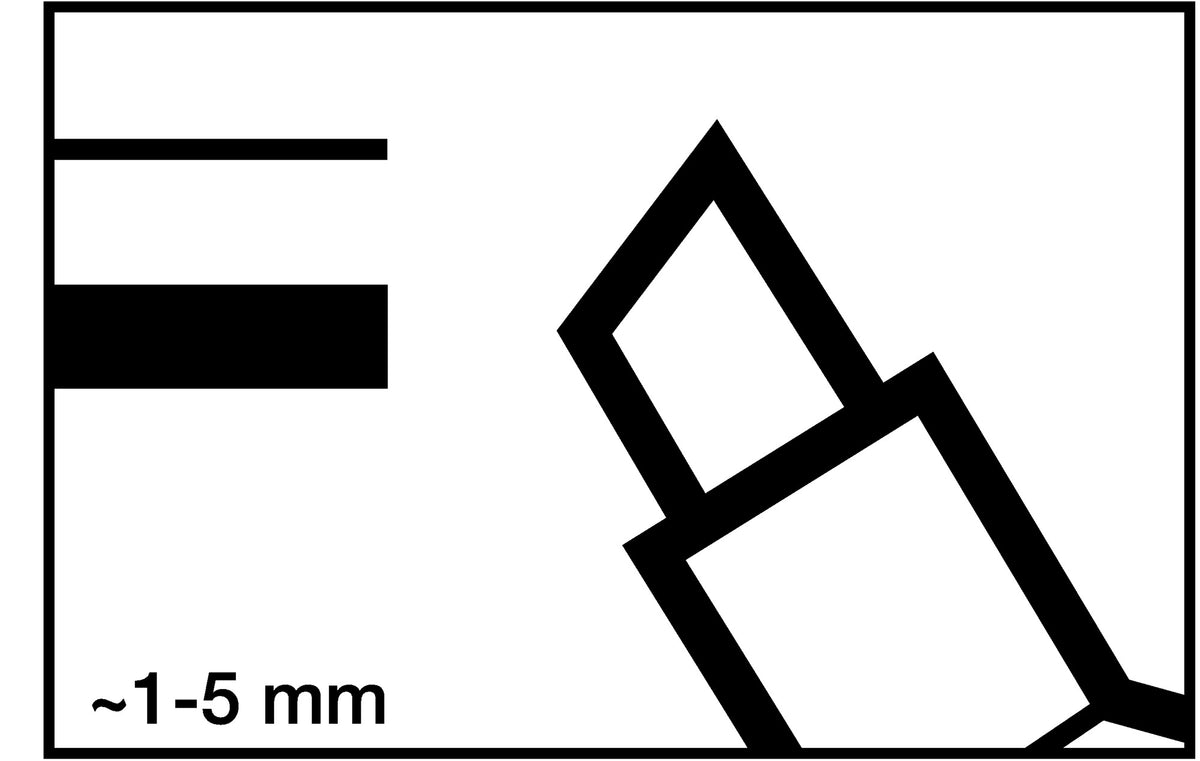 EDDING Permanentmarker 3300 Schwarz – Keilspitze 1-5 mm, 10er-Pack