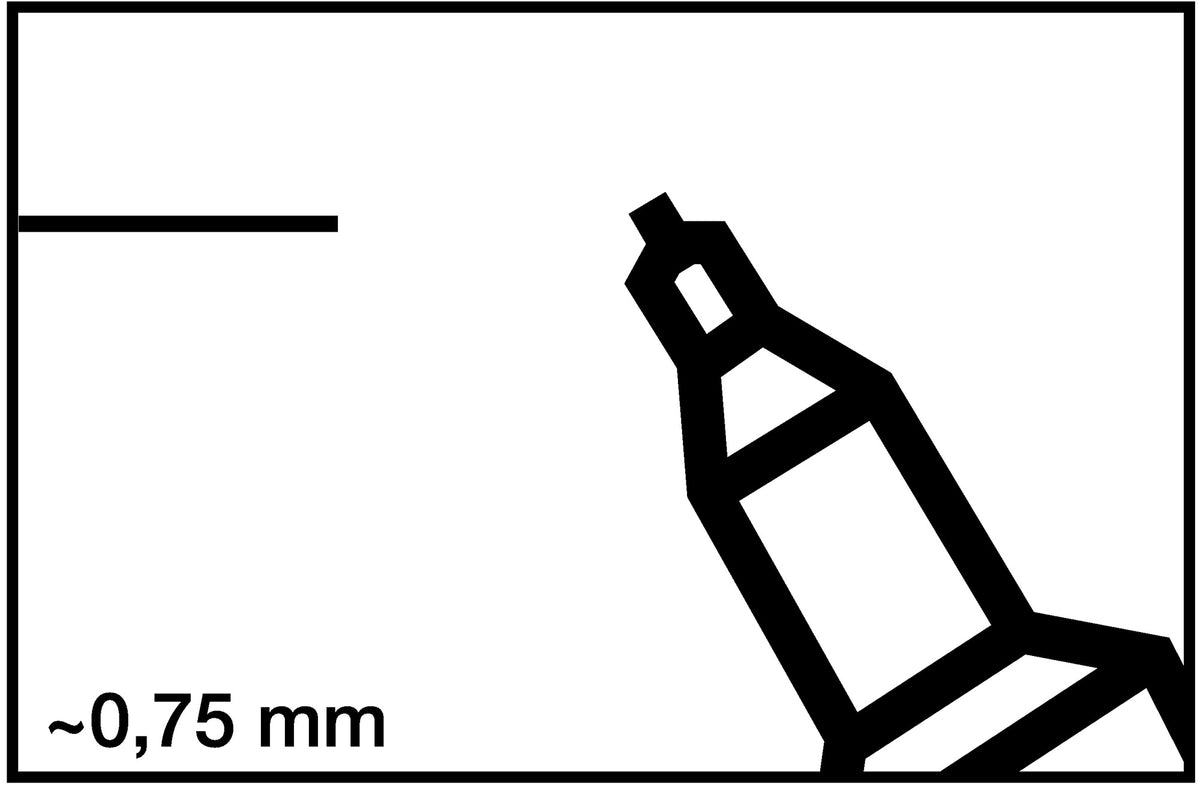 EDDING Permanentmarker 404 grün, 0,75 mm Rundspitze, 10er Pack