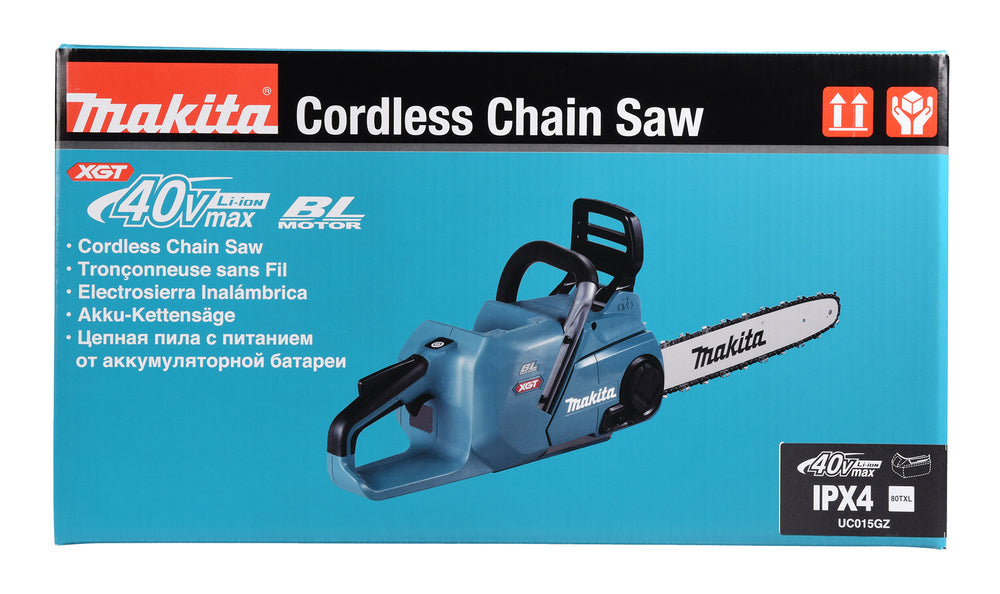 Makita Akku-Kettensäge – Leistung wie 42 cm³ Benziner, 80TXL Schnittgarnitur & XPT-Schutz - UC015GT101