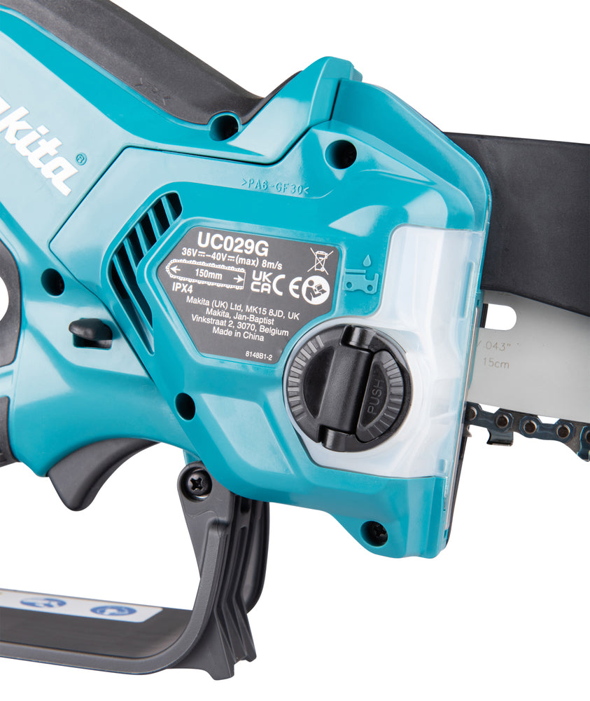 Makita Akku-Astsäge – leicht, ergonomisch & werkzeugloser Kettenwechsel - UC029GZ