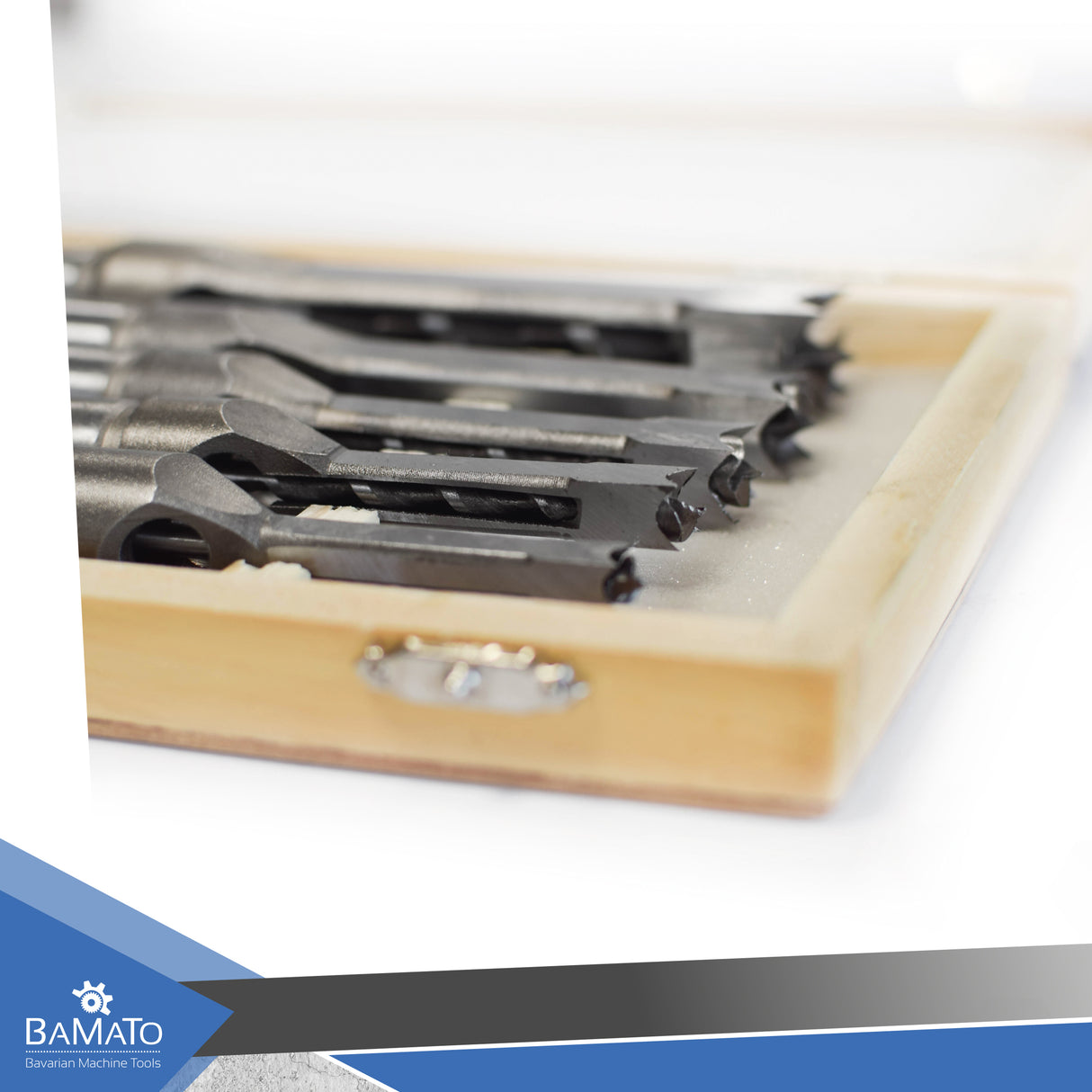 BAMATO 5-tlg. Stechbohrer-Set in Holzbox