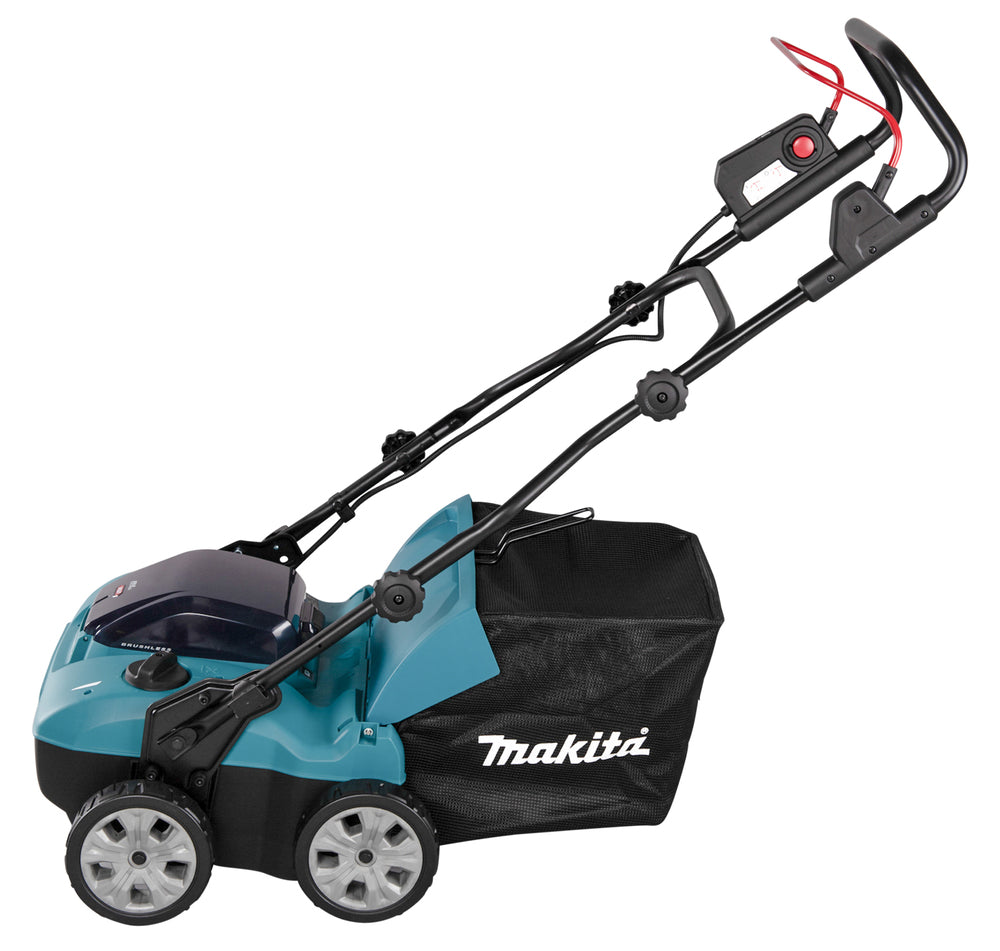 Makita Akku-Vertikutierer – 38 cm Arbeitsbreite, 50L Fangkorb & 2 Akku-Steckplätze - UV001GZ