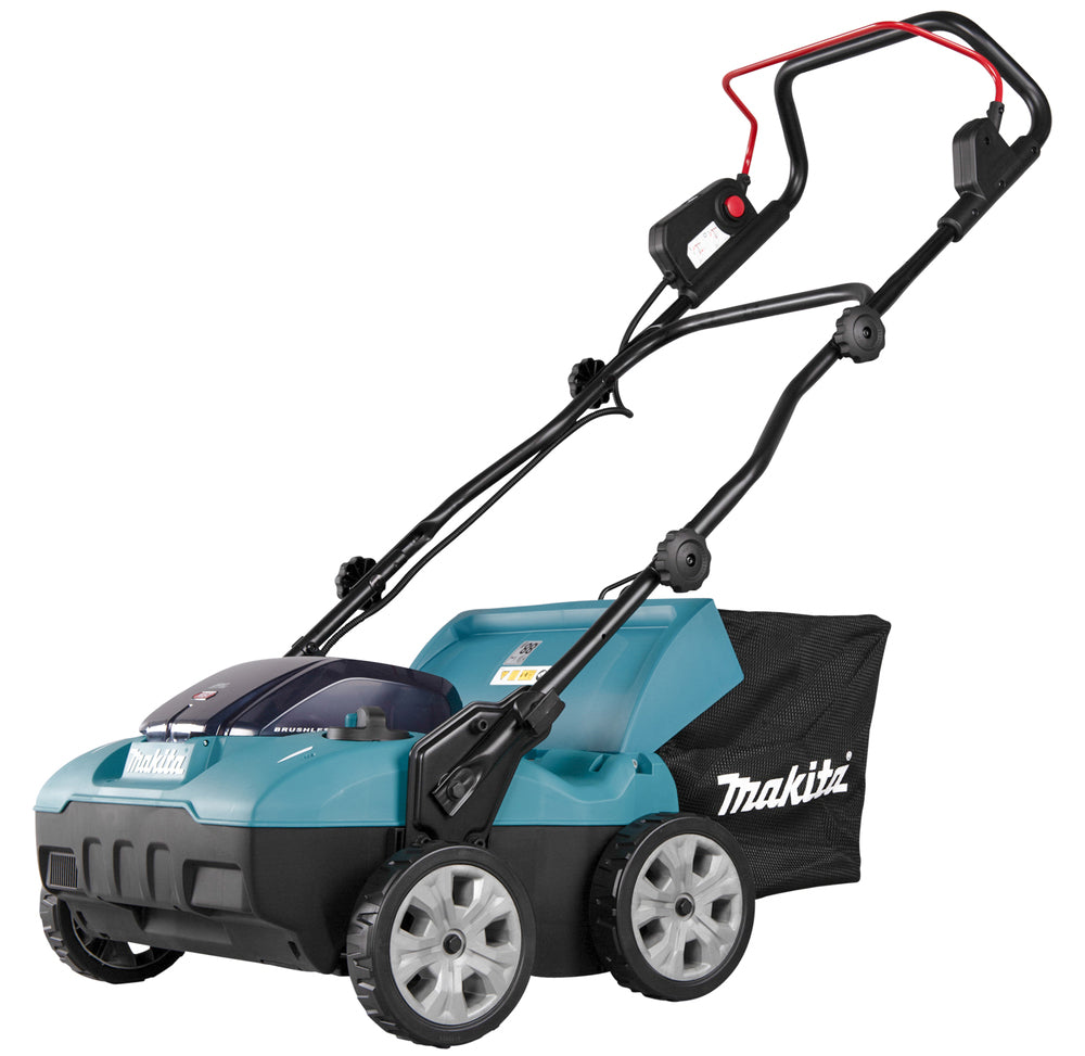 Makita Akku-Vertikutierer – 38 cm Arbeitsbreite, 50L Fangkorb & 2 Akku-Steckplätze - UV001GZ