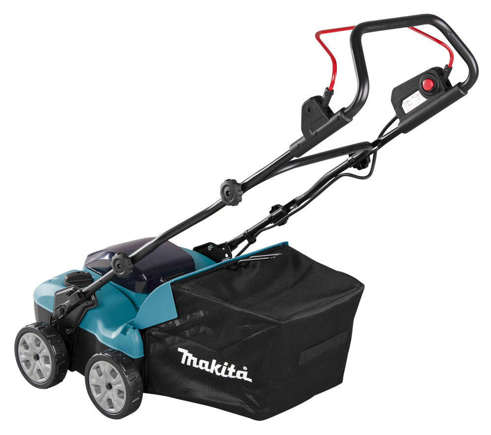 Makita Akku-Vertikutierer – 38 cm Arbeitsbreite, 50L Fangkorb & 2 Akku-Steckplätze - UV001GZ