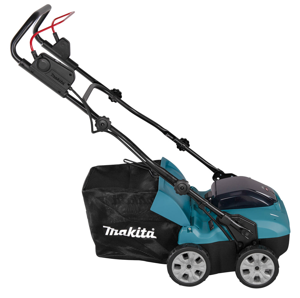 Makita Akku-Vertikutierer – 38 cm Arbeitsbreite, 50L Fangkorb & 2 Akku-Steckplätze - UV001GZ