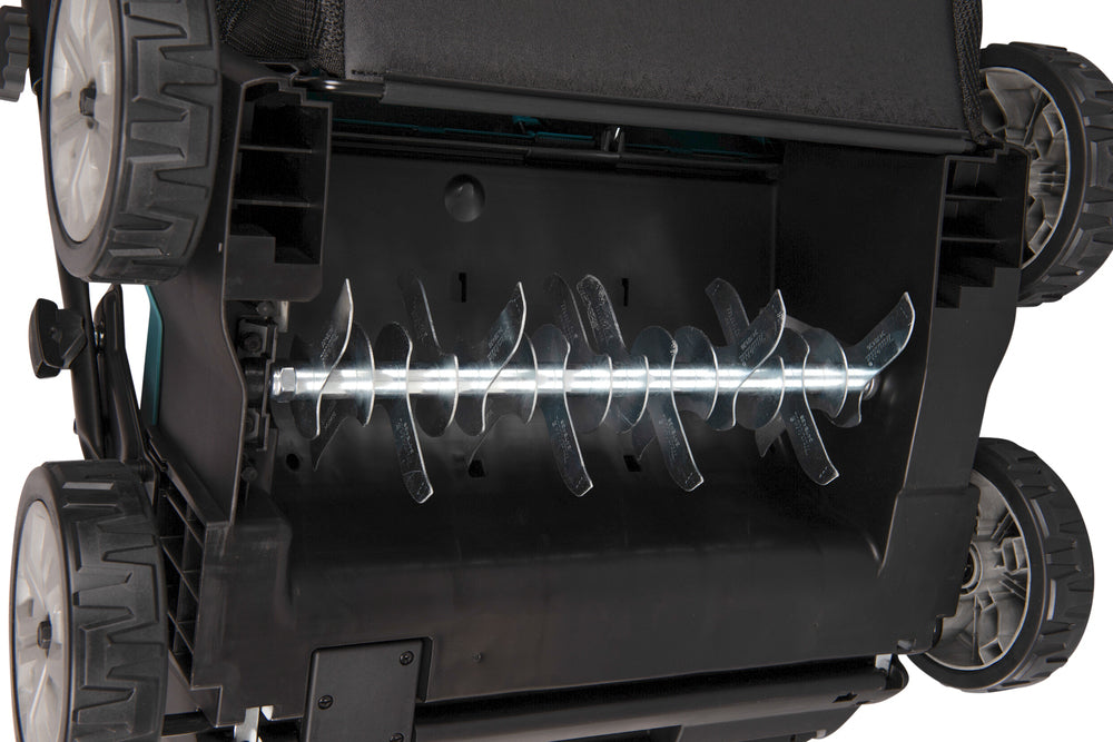 Makita Akku-Vertikutierer – 38 cm Arbeitsbreite, 50L Fangkorb & 2 Akku-Steckplätze - UV001GZ