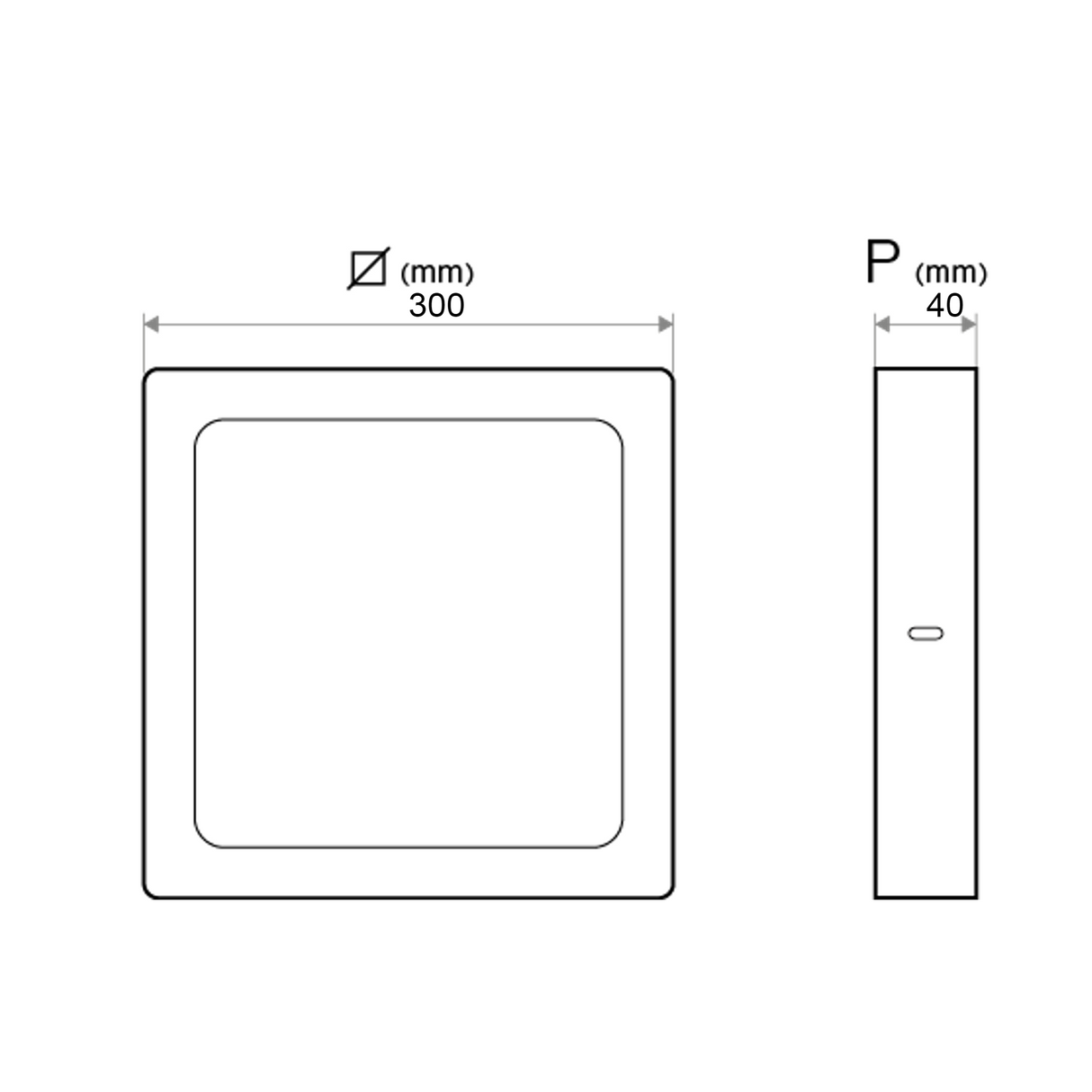 ASLO LED Deckenleuchte 24W 6000K LED Panel quadratisch 30x30cm Modern Kaltweiß