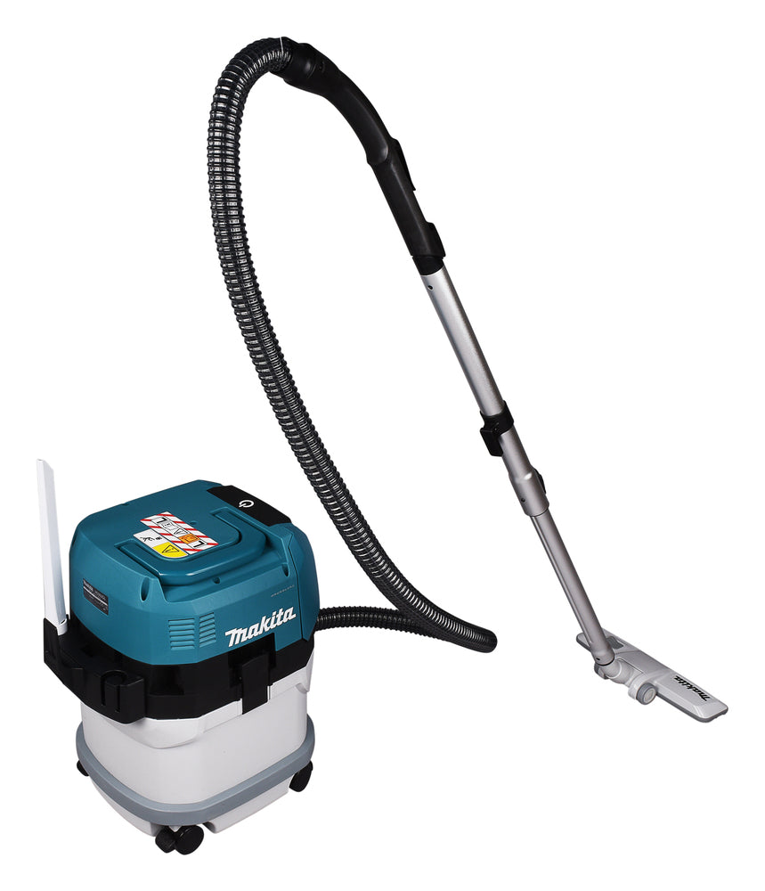 Makita Akku-Staubsauger Staubklasse L – 2 Akku-Steckplätze & Nass-/Trockenbetrieb - VC003GLZ