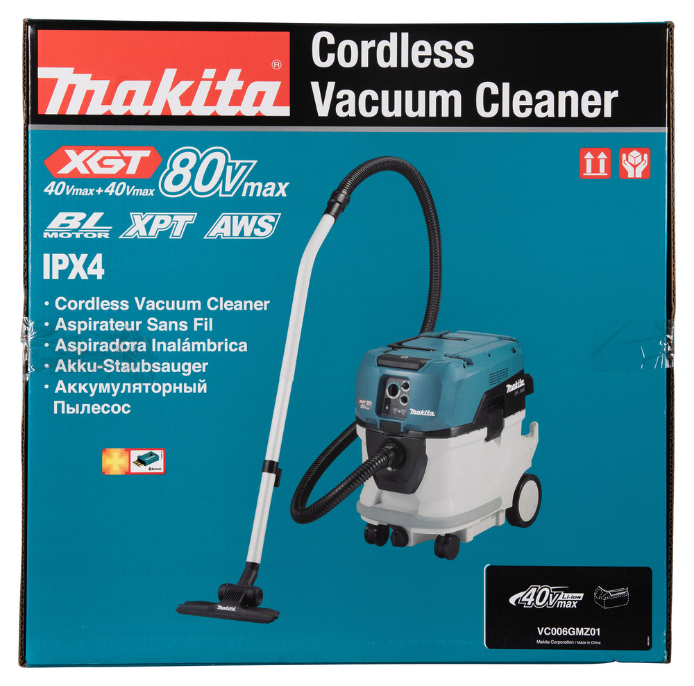 Makita Akku-Staubsauger Staubklasse M – mit AWS, Automatik-Filterreinigung & Sicherheitsfeatures - VC006GMZ01