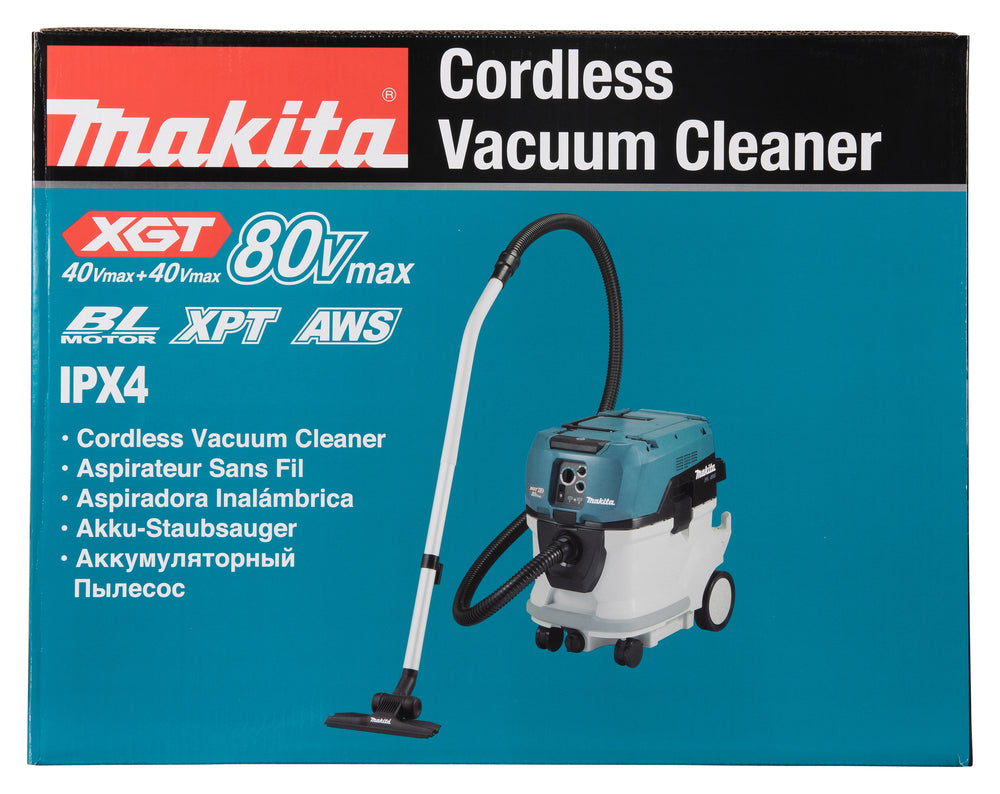 Makita Akku-Staubsauger Staubklasse M – mit AWS, Automatik-Filterreinigung & Sicherheitsfeatures - VC006GMZ01