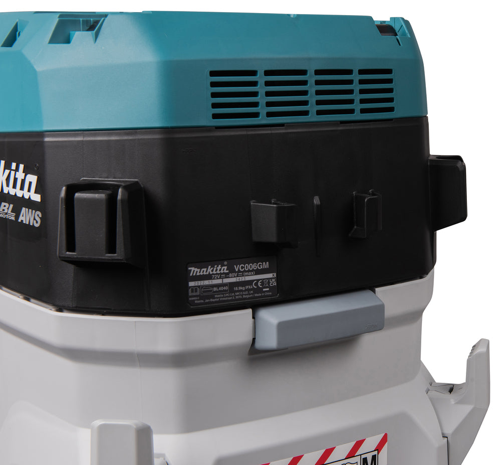 Makita Akku-Staubsauger Staubklasse M – mit AWS, Automatik-Filterreinigung & Sicherheitsfeatures - VC006GMZ01