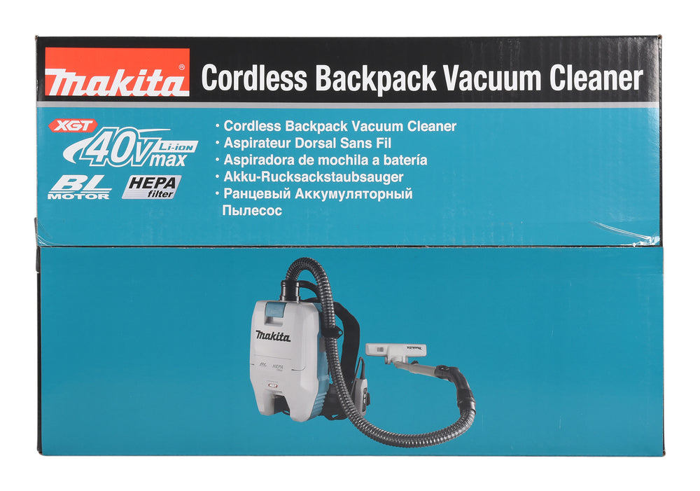 Makita Akku-Rucksackstaubsauger – 2L Behälter, HEPA-Filter & 4-stufige Saugkraft - VC008GZ