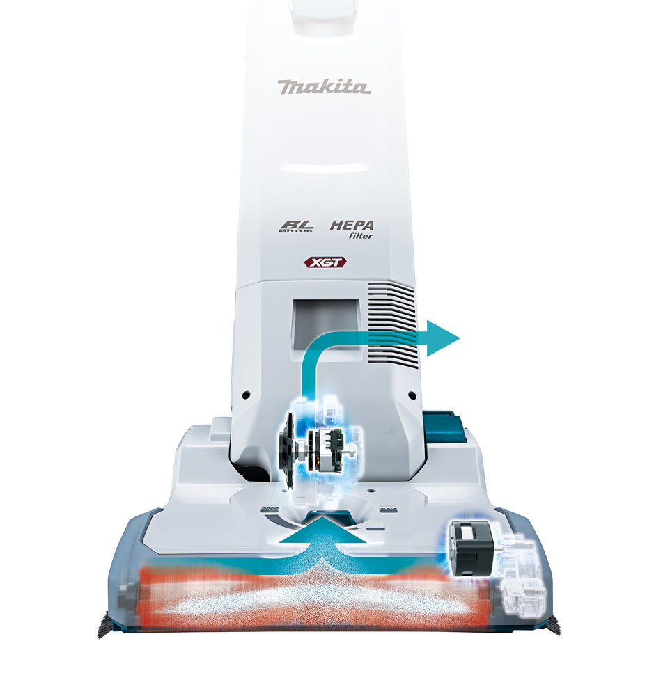 Makita Akku-Bodenstaubsauger – 40 V max., bürstenlos & mit HEPA-Filter - VC010GZ