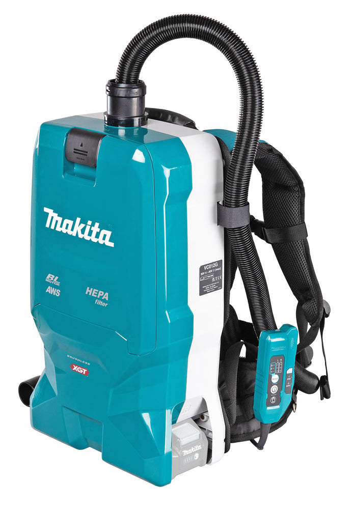Makita Akku-Rucksackstaubsauger 40V – mit AWS, HEPA-Filter & Memory-Saugkraft - VC012GZ01