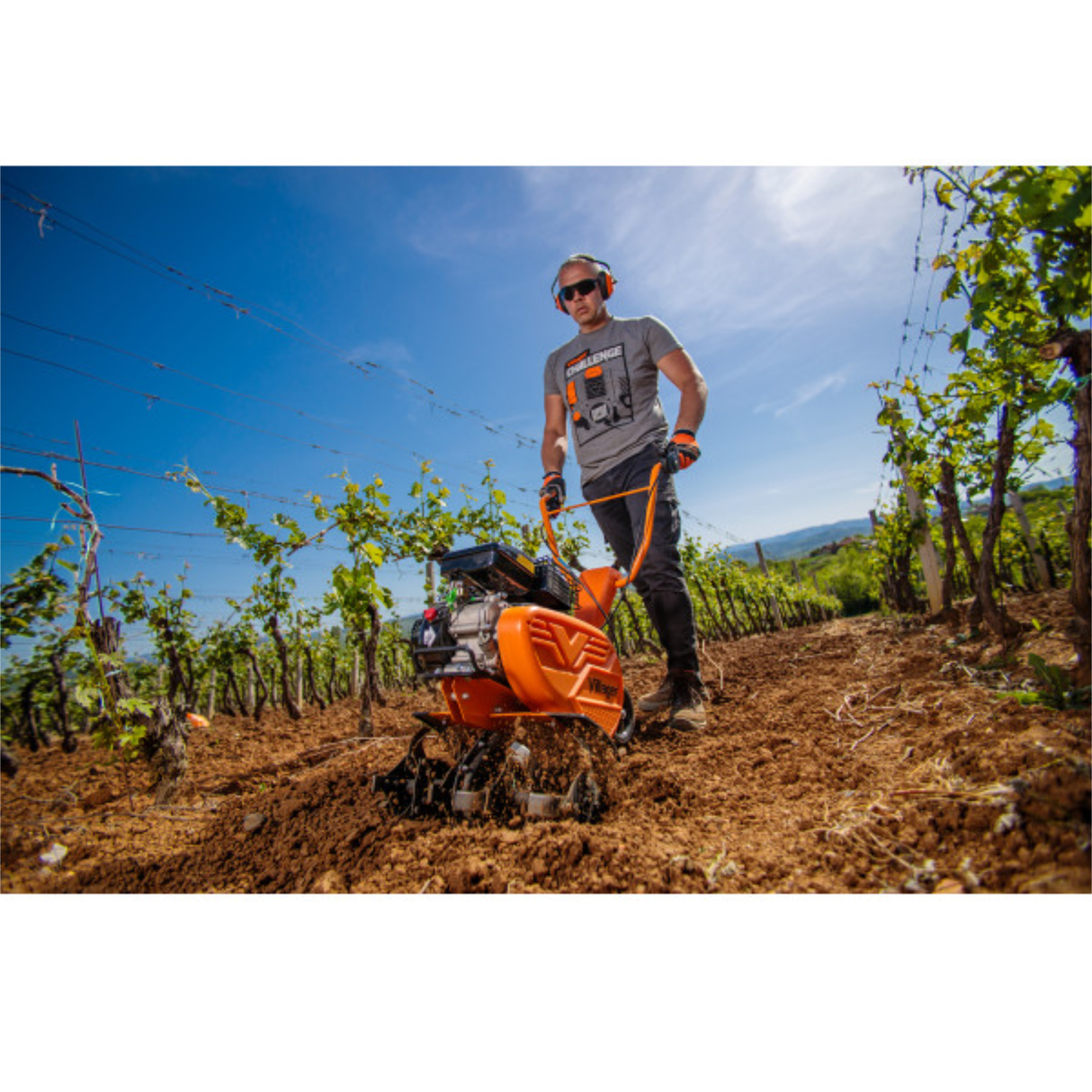 Villager Bodenfräse VTB 4310 V Benzin-Gartenfräse - 79 cm³ Motor, 43 cm Arbeitsbreite - Bodenhacke VI-060280