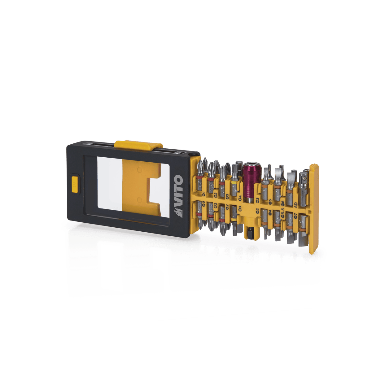 VITO Bit Sortiment - 33 Teile - magnetischer Bithalter und Adapter - VIB33
