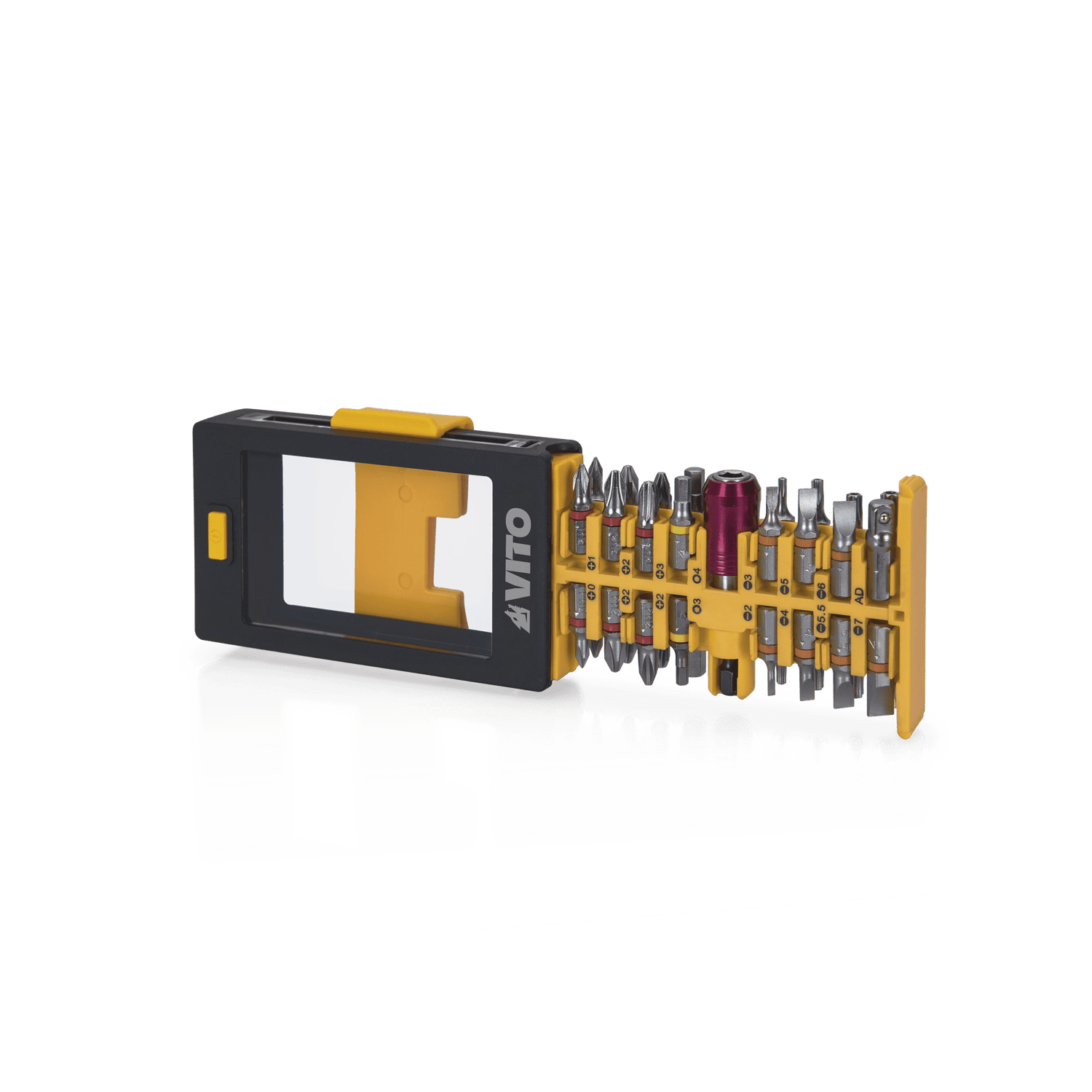 VITO Bit Sortiment - 33 Teile - magnetischer Bithalter und Adapter - VIB33