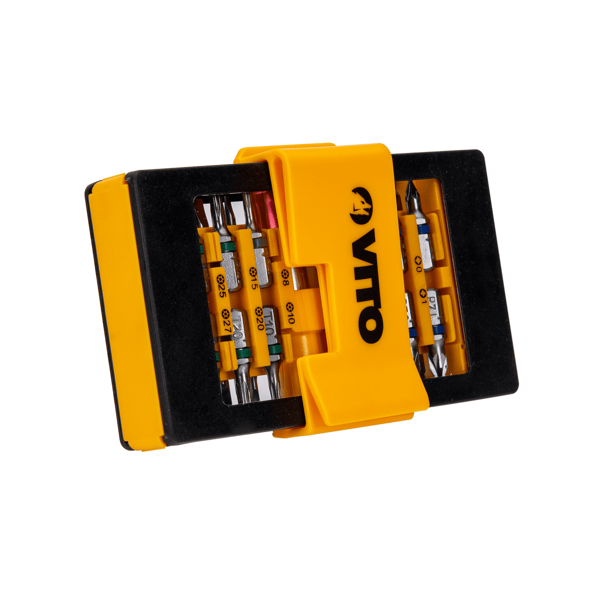 VITO Bit Sortiment - 33 Teile - magnetischer Bithalter und Adapter - VIB33