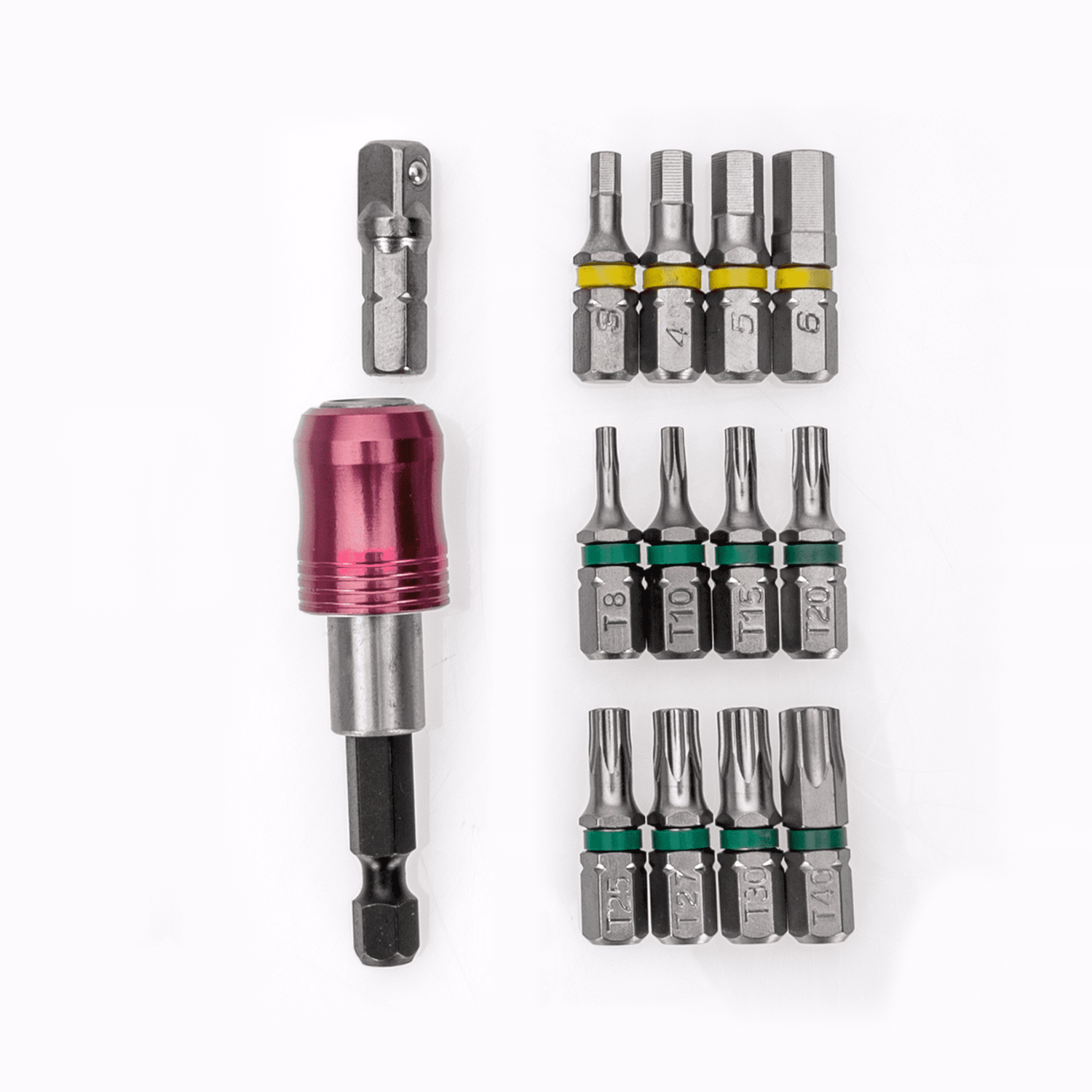 VITO Bit Sortiment - 33 Teile - magnetischer Bithalter und Adapter - VIB33