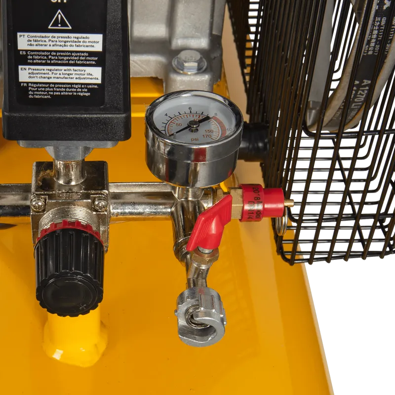 VITO 100 Liter Kompressor mit Riemenantrieb 100 L - 8 bar (12 max) / 2,5 PS